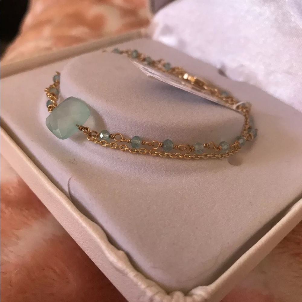 14K gold over Sterling Silver Bracelet NWT